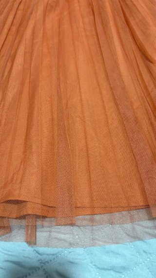 Falda tul naranja caldera