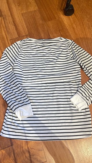 Camisetas Lactancia Rayas Azul y Blanco