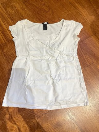 Camisetas Lactancia Rayas Azul y Blanco