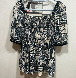 Blusa Pedro del Hierro nido abeja estampado
