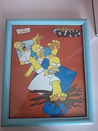 Cuadro Homer Simpson Slam Dunk