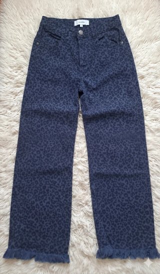 Jeans Scalpers leopardo azul lujo raros talla XS