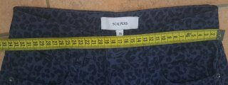 Jeans Scalpers leopardo azul lujo raros talla XS
