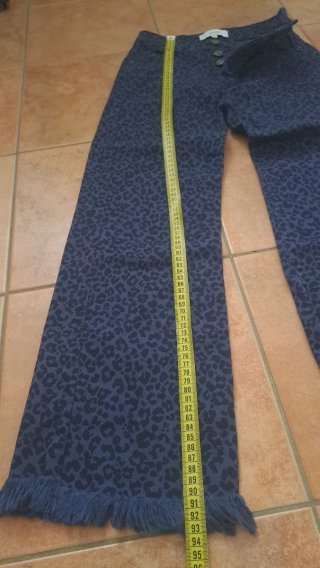Jeans Scalpers leopardo azul lujo raros talla XS