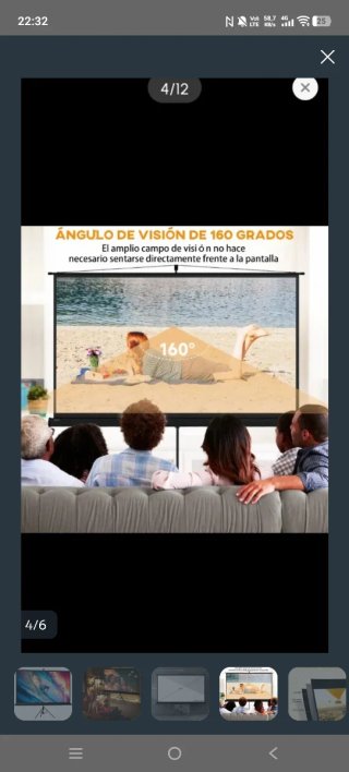 Pantalla Proyección Portátil Trípode