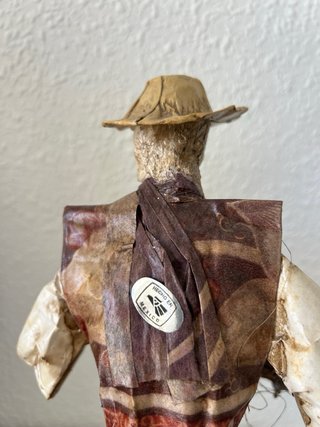 Figura Granjero Mexicano Papel Coleccionismo