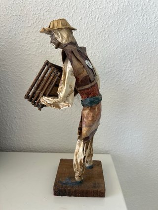 Figura Granjero Mexicano Papel Coleccionismo
