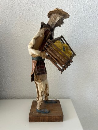 Figura Granjero Mexicano Papel Coleccionismo