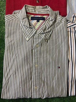 Lote 4 Camisas marca Giorgio armani Tommy Hilfiger