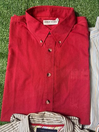 Lote 4 Camisas marca Giorgio armani Tommy Hilfiger