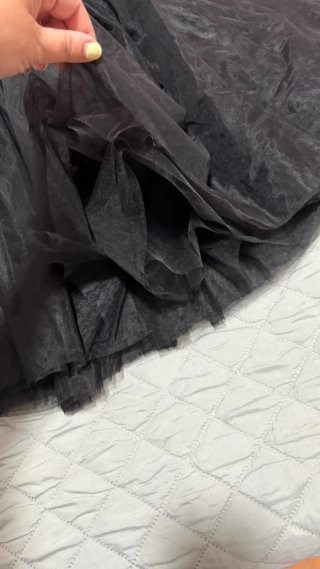 Falda tul negra talla única
