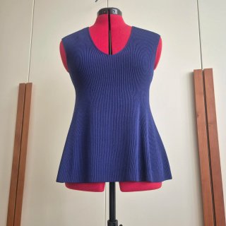 Top tirantes Adolfo Dominguez azul Klein T.S