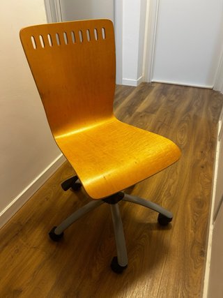 Silla de escritorio madera y metal
