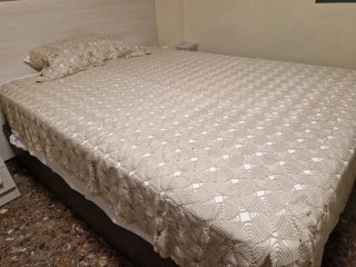 Cubiertas de ganchillo para cama