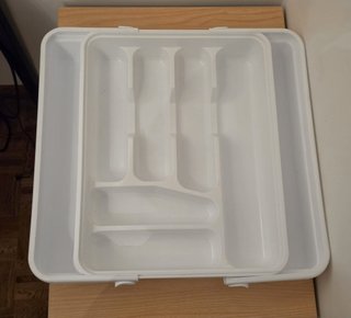 Organizador de talheres para gaveta ajustável