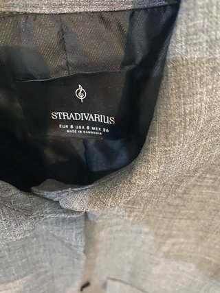 Chaqueta Stradivarius Gris Talla M
