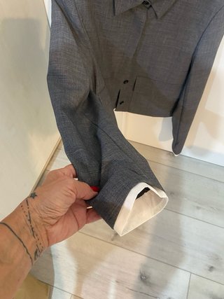 Chaqueta Stradivarius Gris Talla M