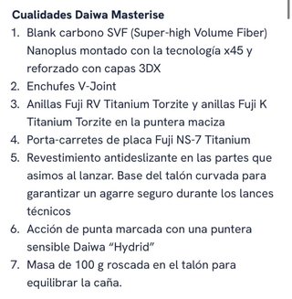 2 Cañas  Daiwa Tournament Masterise 33 425H