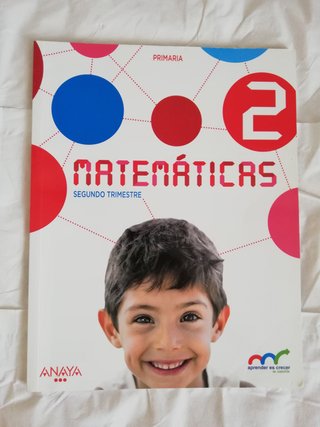 Librito Matemáticas 2 primaria Anaya, 2 trimestre