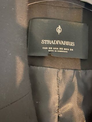 Chaleco Stradivarius Negro Talla M