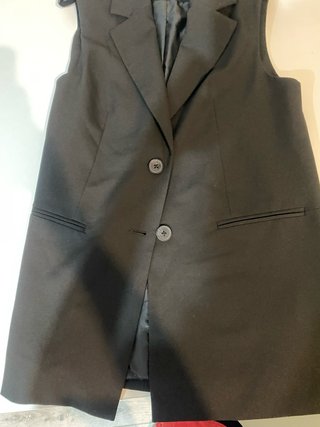 Chaleco Stradivarius Negro Talla M