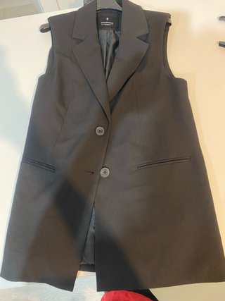 Chaleco Stradivarius Negro Talla M