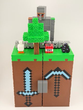 Espositore Personaggi Minecraft Kinder