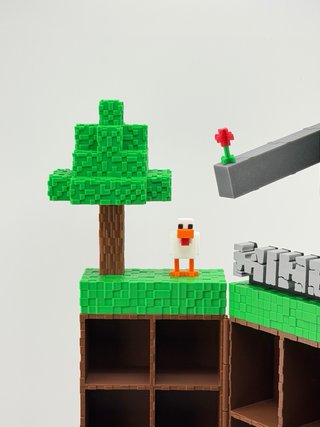 Espositore Personaggi Minecraft Kinder