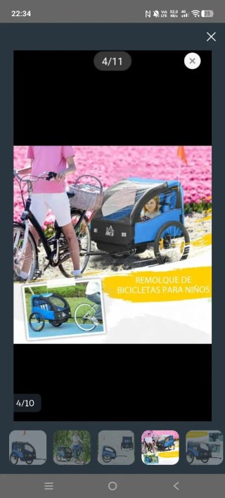 Remolque bici niño HOMCOM