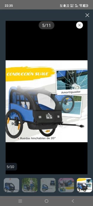 Remolque bici niño HOMCOM