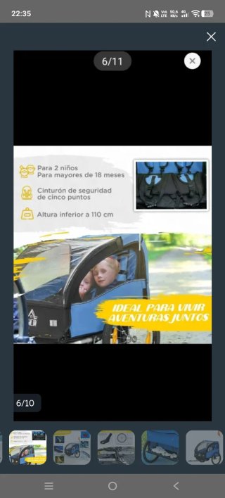 Remolque bici niño HOMCOM