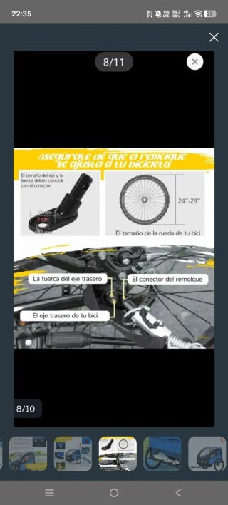 Remolque bici niño HOMCOM