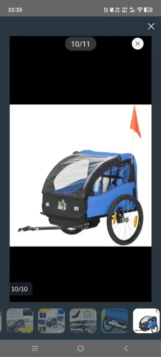 Remolque bici niño HOMCOM