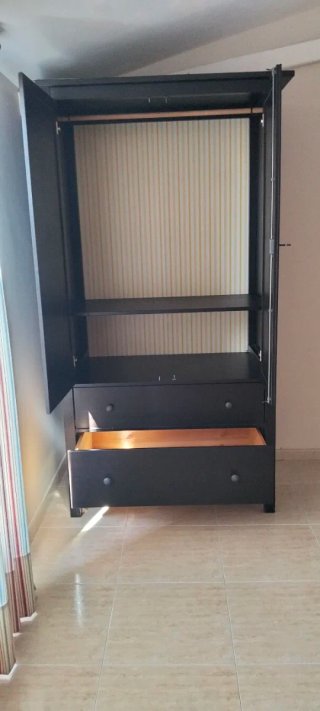 Armario Ikea Hermes Negro Madera