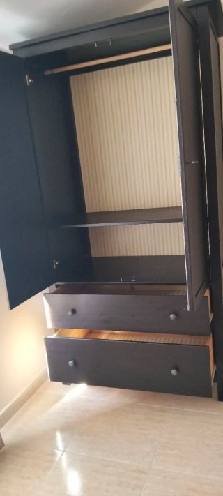 Armario Ikea Hermes Negro Madera