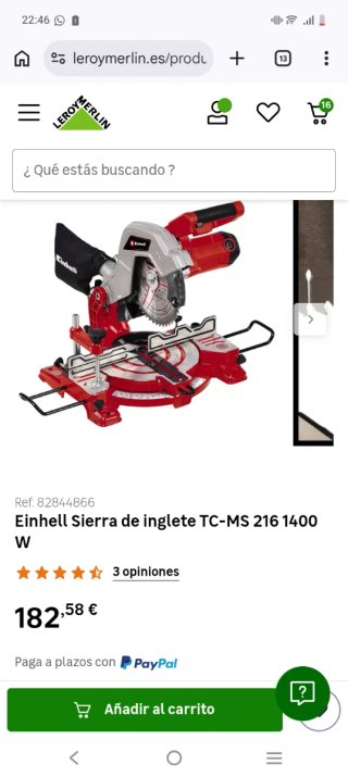 Sierra Ingletadora Eléctrica Roja