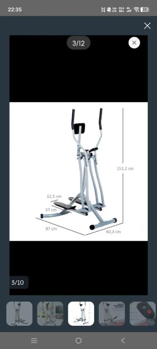 Bicicleta Elíptica Ajustable