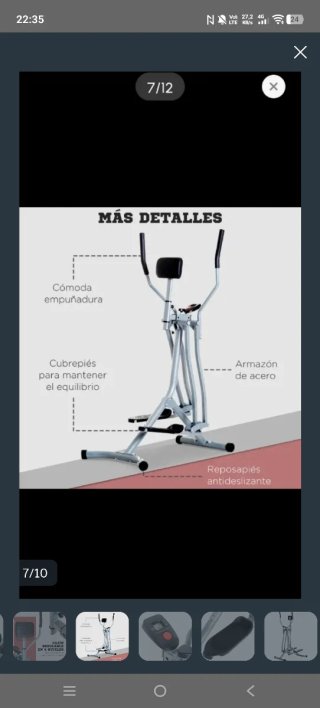 Bicicleta Elíptica Ajustable