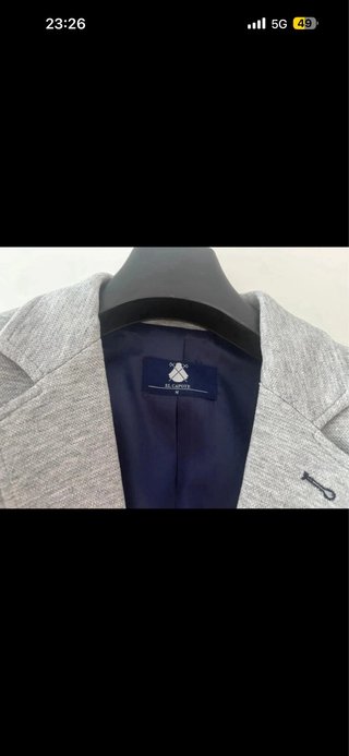 Blazer gris hombre