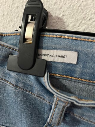 Pull&Bear Vaqueros Skinny High Waist Azules