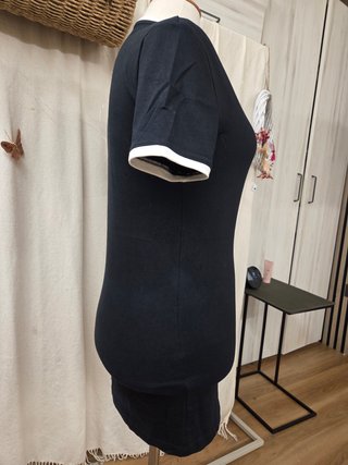 Vestido corto Converse negro y blanco