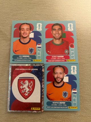 Carta Panini Mundial 2026