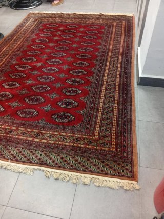 Alfombra de lana y tela case 80 anyos
