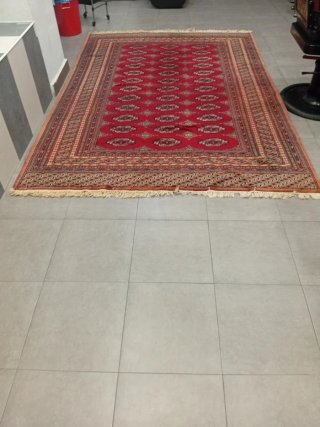 Alfombra de lana y tela case 80 anyos