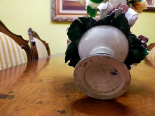 Centro de mesa floral porcelana vintage