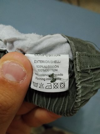 Pantalón corto cargo verde oliva