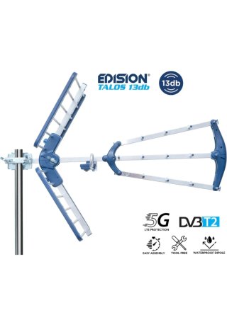 Antena Edision Talos 13db UHF 5G LTE
