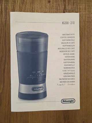 Molinillo de Café DeLonghi KG200 – Eléctrico