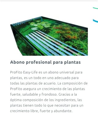 Profito Abono para acuarios plantados