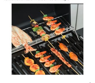 Barbacoa de gas negra con funda